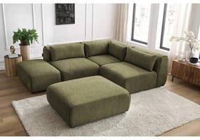 Зелен ъглов диван (променлив) Jeanne - Bobochic Paris