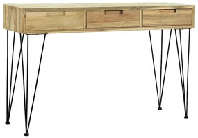 244573 vidaXL Конзолна маса, 120x35x76 cм, тик масив