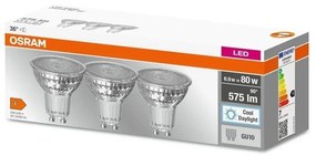 К-кт 3x LED Крушка PAR16 GU10/6,9W/230V 6500K - Osram