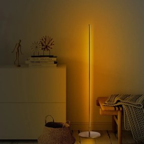 LED подова лампа в златист цвят (височина 153 cm) Only – Opviq lights