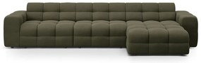 Зелен ъглов диван (десен ъгъл) Kendal – Micadoni