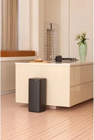 Тъмносиво стоманено кошче за боклук отваряне с докосване 30 l Bo Touch – Brabantia