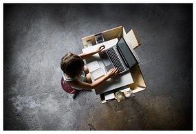 Бяло бюро с 1 чекмедже Бюро My Writing - EMKO