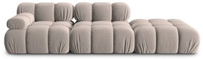Светлокафяв кадифен модулен диван 282 cm Bellis – Micadoni