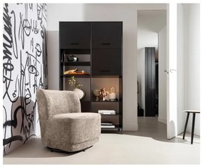 Светлокафяво кресло от кадифе Atty - WOOOD