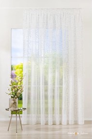 Бяло-сива завеса 140x245 cm Amanda – Mendola Fabrics