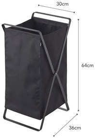 Черно пране Сгъваема кошница за пране Tower - YAMAZAKI
