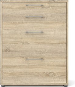 Модулна библиотека от дъбов декор в естествен цвят 89x113 cm Prima – Tvilum