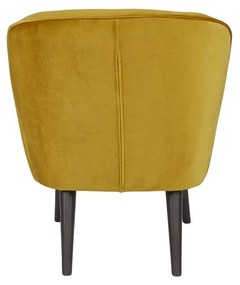 Стол в цвят горчица Sara - WOOOD