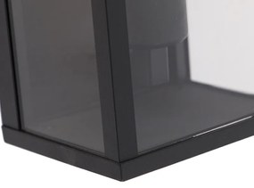 Интелигентна стенна лампа черна 26 см IP44 с WiFi ST64 - Charlois