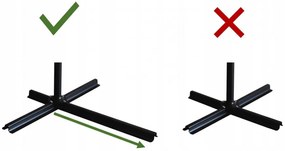 Сив градински чадър с LED светлина 3 м