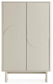 Кремаво шкафче 80x130x40 cm Solei – MOME