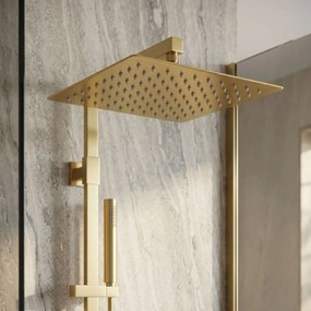 Квадратен душ пита REA JS-P015BG 30cm Brush Gold