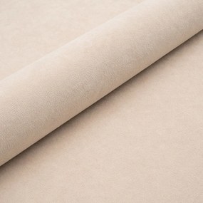 Бежово тапицирано двойно легло с място за съхранение с включена подматрачна рамка 160x200 cm Mija – Maison de Rêve