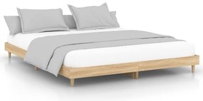 832016 vidaXL Рамка за легло без матрак сонома дъб 180x200 см инженерно дърво