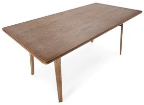 Трапезна маса с дъбов плот 90x180 cm Lujan – MOME