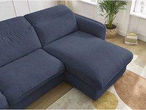 Тъмносин ъглов диван Achille – Bobochic Paris