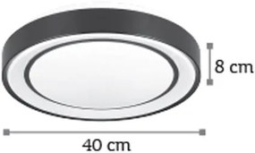 Лампа за таван InLight 42179-Диаметър: 40 cm