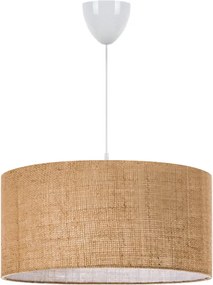 Таванна лампа Monahan TopMebel E27 от юта в бежов цвят 38x21x70cm