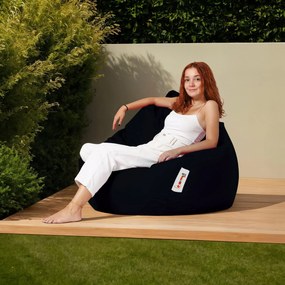 Градински пуф Premium XXL, цвят Черен