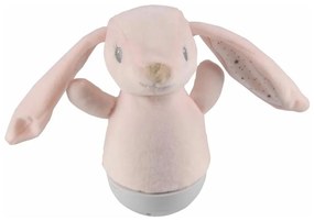 LED RGB детска нощна лампа с мелодия 3xAAA/5V заек