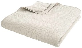 Бежово капитонирано покривало за легло 220x230 cm Folkstone Geo – Catherine Lansfield