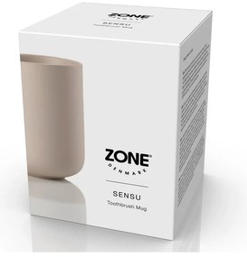 Бежова керамична чаша за четки за зъби Sensu – Zone