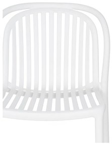 Бял пластмасов трапезен стол Alia – Ixia