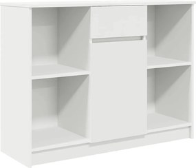 861562 vidaXL Бюфет с чекмеджета, бял, 101x35x76 см, инженерно дърво