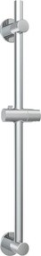 Душ релса без пробиване от неръждаема стомана в блестящо сребрист цвят с подвижен държач 70 cm – Wenko