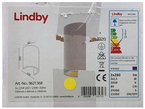 Lindby - LED аплик JENKE 2xLED/2,5W/230V