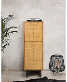 Комод с чекмеджета от дъб Camden Herringbone, 40 x 123 cm Mora - Woodman