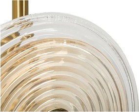 Подова лампа в златист цвят със стъклен абажур (височина 170 cm) Venice – Mauro Ferretti