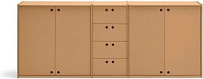 Скрин в естествен цвят 197x80x40 cm Wally – Teulat
