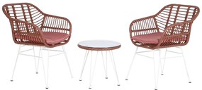 Комплект от маса с 2 стола DKD Home Decor 56 x 57,5 x 82 cm