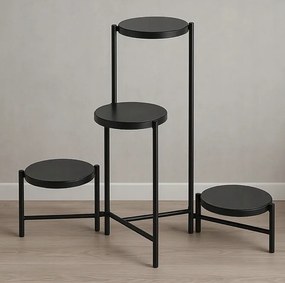 Метална стойка за цветя - 4 нива