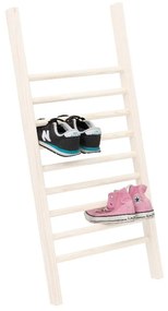 Кремавобяла стълба за обувки Little Nice Things S White, височина 90 cm Zapatero - Really Nice Things