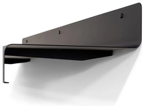 Черна метална стенна закачалка с рафт Sway – Spinder Design