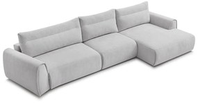 Светлосив ъглов диван Aden – Bobochic Paris