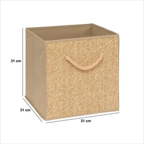 Кутия за съхранение 5five Mix & Modul Stemy, 31x31 cm - Бежов