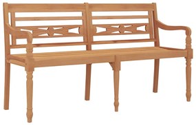 319147 vidaXL Пейка Батавия, 150 см, тик масив