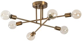 Осветително тяло за таван в златисто 64x64 cm Flower – Opviq lights