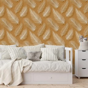 Самозалепващ тапет – Нежни пера листа