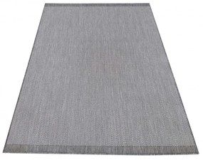 Семпъл и елегантен сив гладък килим за универсална употреба Ширина: 80 см | Дължина: 150 см