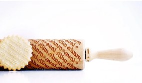 Дървен релефен валяк за тесто Made with Love Made With Love - Valek