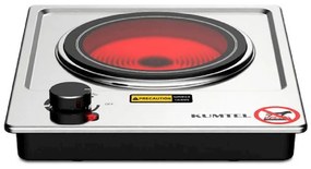 Електрически котлон за вграждане Kumtel HCB-1001, 1200 W, Регулиране на температурата, Защита от прегряване, Керамика, Инокс