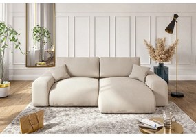 Бежов ъглов диван от рипсено кадифе (променлив) Justin – Ropez