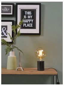 Черна настолна лампа с мраморна основа Athens - it's about RoMi