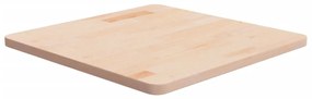 342930 vidaXL Квадратен плот за маса, 60x60x2,5 см, необработен дъб масив