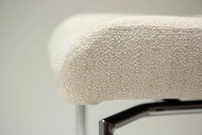 Кремав тапициран трапезен стол Glam – DAN-FORM Denmark